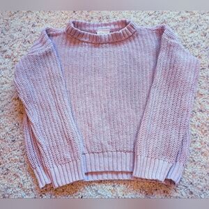 Organic Cotton Lavender Slouchy Sweater
